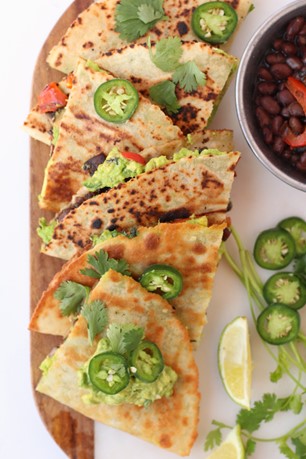 Loaded Vegan Quesadillas