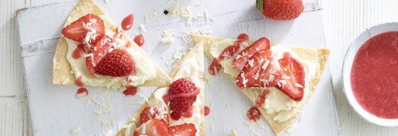 Strawberry Cheesecake Nachos