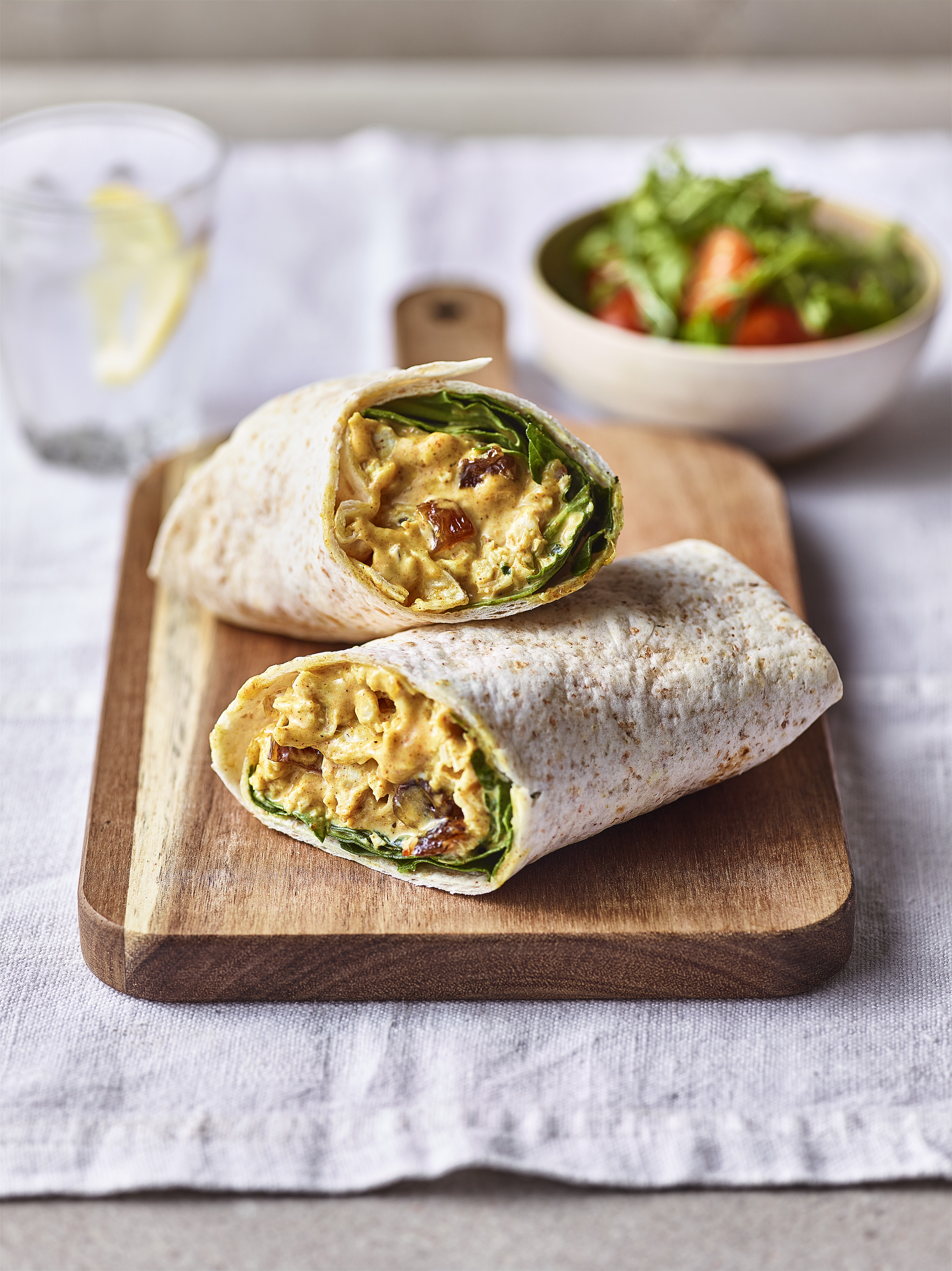 Coronation Chicken Wrap