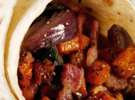 Bacon and Butternut Squash Wraps