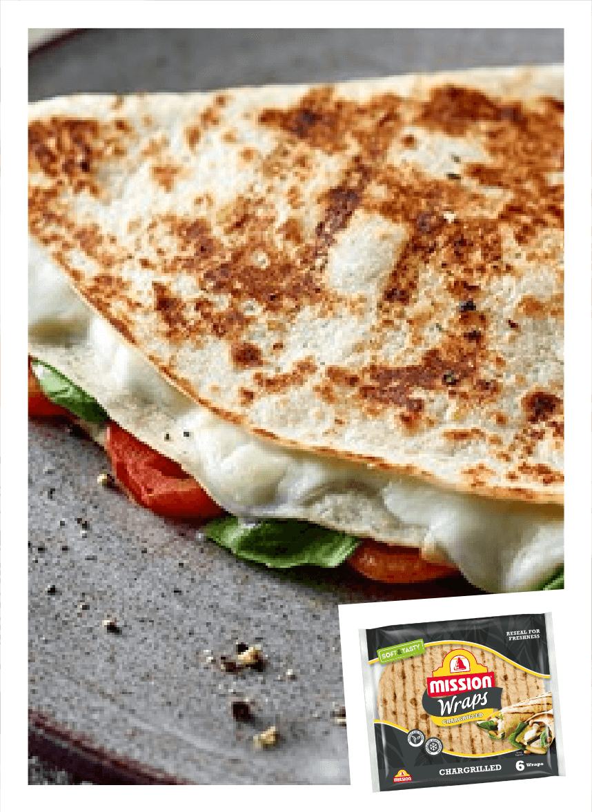 Melting Mozzarella & Pesto Wrap Hack